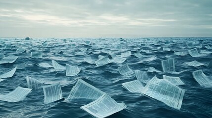 Documents adrift on a turbulent sea