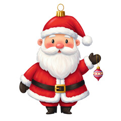 santa claus with gift