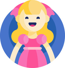 doll illustration on a white background   