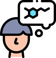 dopamine illustration on a white background     