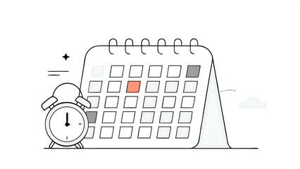 white clean calendar with black pen on pastel green background with copy space using as reminder schedule meeting agenda and work planning concept 75467850 2