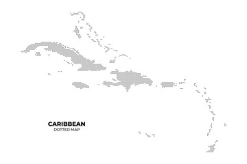 Dotted Map of the Caribbean © hafid