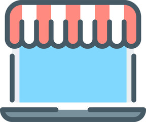 ecommerce illustration on a white background     