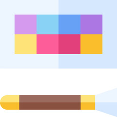 eyeshadow illustration on a white background     