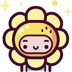 flower (2) illustration on a white background     