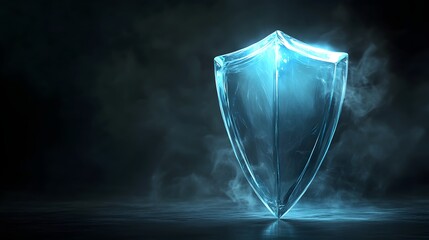 Glowing Shield in Smoky Dark