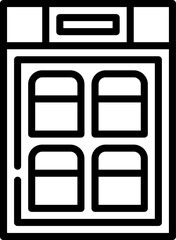 fridge illustration on a white background     