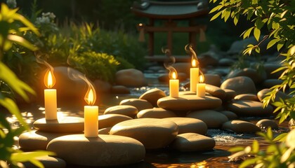 A serene scene captures the essence of tranquility