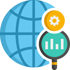 global research illustration on a white background     