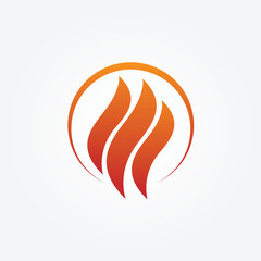 Fire wings logo icon design illustration 2