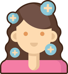 hair treatment (3) illustration on a white background     