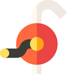 hand pump illustration on a white background     