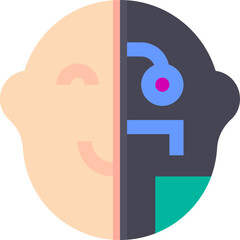 humanoid illustration on a white background     