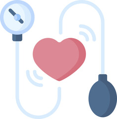 hypertension illustration on a white background     