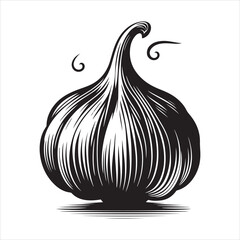 Garlic Clipart Vector Illustrations for Culinary and Design Projects