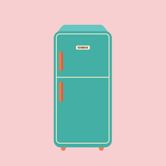 illustration of a two-door refrigerator