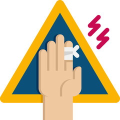 injury illustration on a white background     