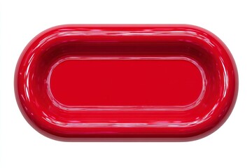 Shiny Red Inflatable Pool Float Top View for Summer Fun and Relaxation