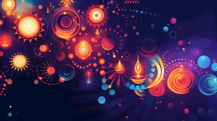 Fototapeta premium Diwali Abstract Design