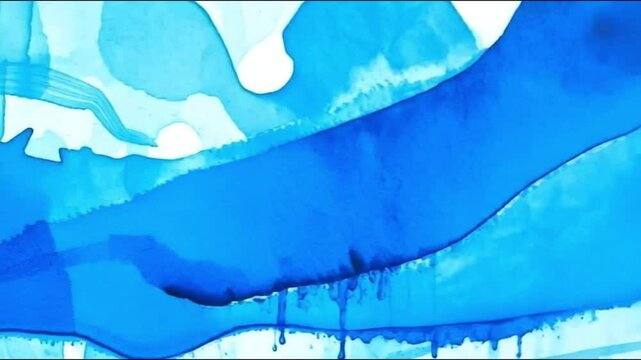 Abstract blue wave vector illustration design
