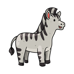 vector illustration of a zebra