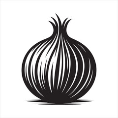 Abstract Garlic Vector Art for Creative Food Projects