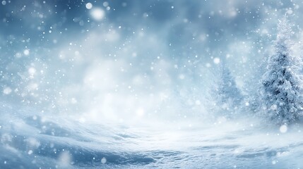 Fototapeta premium Beautifu winter snow background