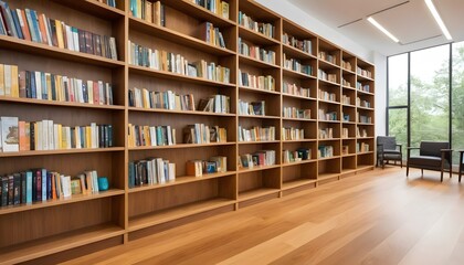 Obraz premium books in library