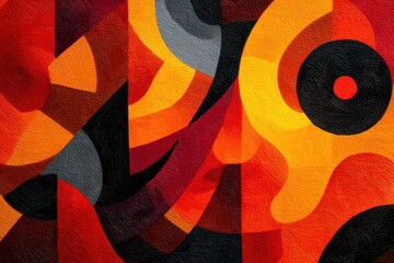 Abstract design with vibrant color combinations.