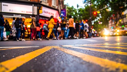 Fototapeta premium A vibrant scene of anticipation and excitement. 