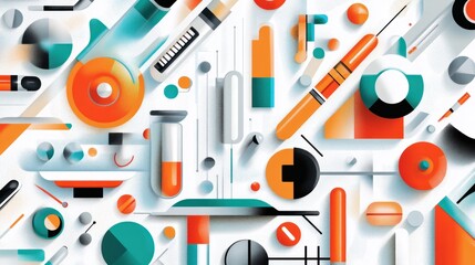 Abstract medical illustration