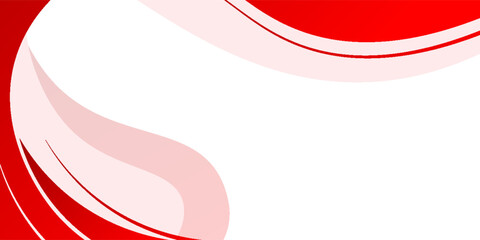 white and red business wave banner background. overlapping vector waves background.