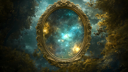 mysterious vintage mirror