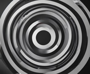 Obraz premium Overlapping circles create dynamic optical illusion, branding design, marketing