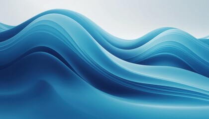 Abstract blue waves vector design with light lines create a futuristic motion pattern