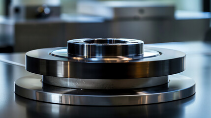 Metal grinding, internal grinding with an abrasive wheel on a high-speed spindle of a circular grinding machine. 