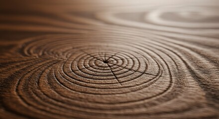 Naklejka premium Close-up view of wood grain with growth rings