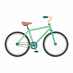 Fototapeta premium Bicycle isolated on a white background.