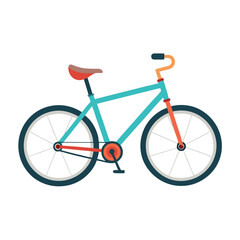 Obraz premium Bike isolated on a white background.