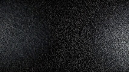 Black Leather Texture Background With Rough Surface Pattern