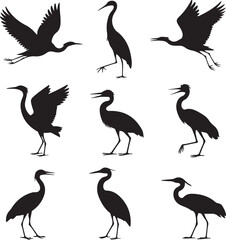 Heron Silhouette Vector – Elegant Wetland Bird Design

Graceful Heron SVG – Flying and Standing Poses

Majestic Heron Clipart – Nature & Wildlife Art

Minimalist Heron Outline – Bird Lovers’ Design

H