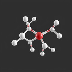 Obraz premium Iptacopan drug molecule. 3D rendering.