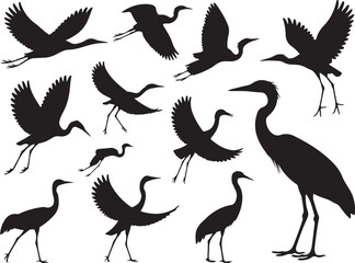 Heron Silhouette Vector &ndash; Elegant Wetland Bird Design

Graceful Heron SVG &ndash; Flying and Standing Poses

Majestic Heron Clipart &ndash; Nature & Wildlife Art

Minimalist Heron Outline &ndash; Bird Lovers&rsquo; Design

H