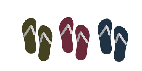 sendal icon. vector art.flat