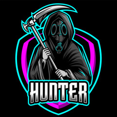 Illustration vector grapich of grim perfect for mascot logo