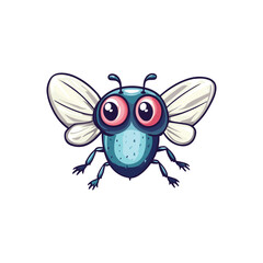 Obraz premium mascot vector fly cute design