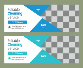  Facebook cover design for cleaning services 
