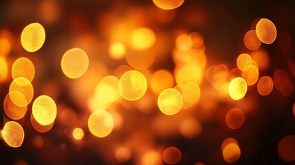 Fototapeta premium Warm Bokeh Lights - Festive Ambiance