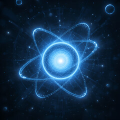 Fototapeta premium nucleus atom orbit