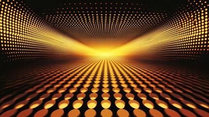 Golden Light Tunnel Digital Art